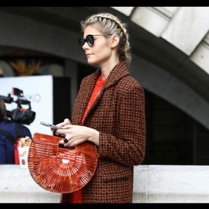 NIB CULT GAIA Ark Acrylic Glitter Bag Ginger